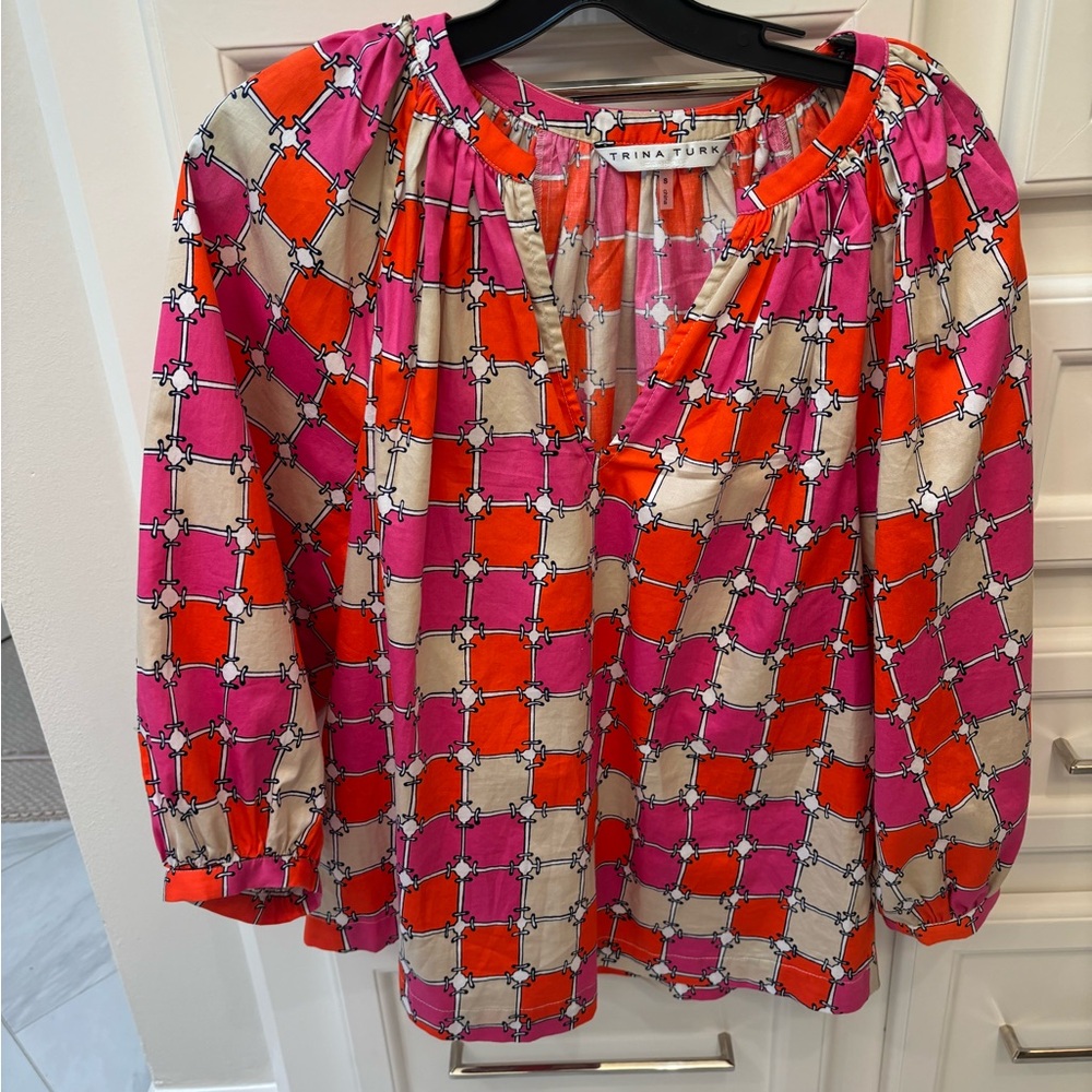 Trina Turk Pink and Orange Women's Top